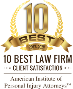 AIPIA 10 best law firm 2017-2020 badge