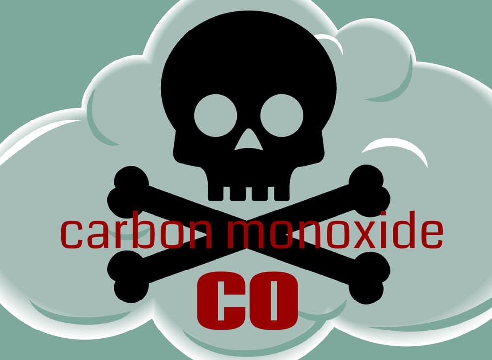 Carbon Monoxide Poisonous Gas Cloud Symbol